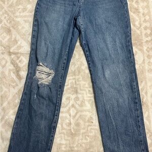 Sincerely Jules Blue Distressed Boyfriend Jeans